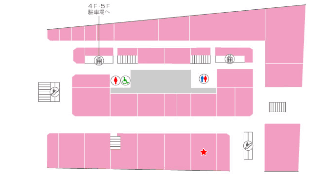 とれじゃらす神戸三宮店 フロアマップ