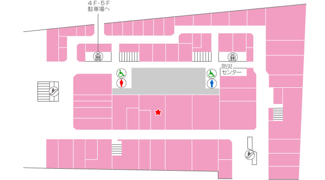亀井堂 フロアマップ