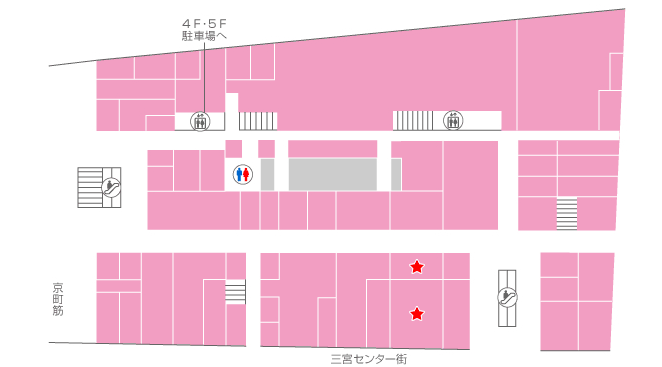 眼鏡市場 フロアマップ